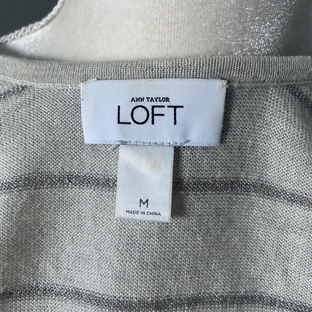 LOFT Sequin Trim Sweater - Picture 7 of 8